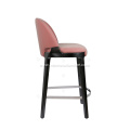 Pink leather Potocco Velis bar stool